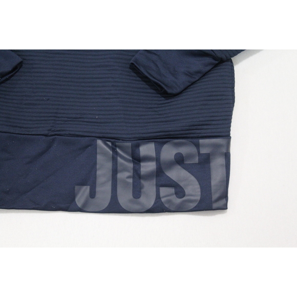 Nike Women Ribbed Blue Sweater Crew Neck Casual Size XL - Picture 3 of 9